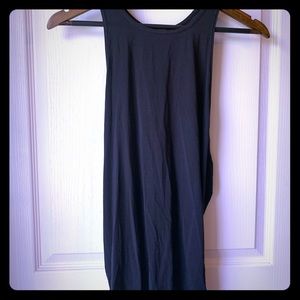 Lululemon High neck Rutched back black tank NWT
